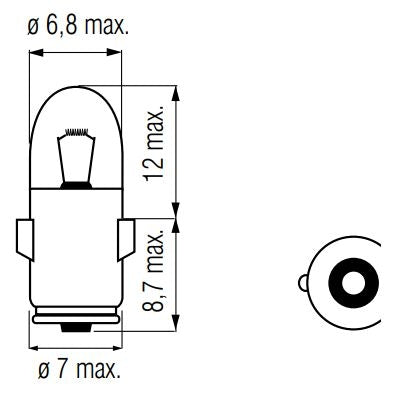 Afbeelding laden in galerijviewer, Bosma Lamp 12V-1.2W BA7S
