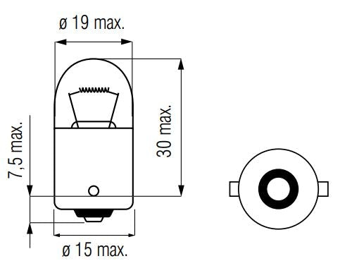 Afbeelding laden in galerijviewer, Bosma Lamp 12V-10W BA15S oranje
