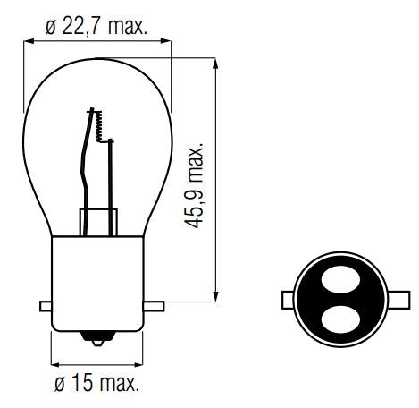 Afbeelding laden in galerijviewer, Bosma lamp 12v-20 20w bax15d
