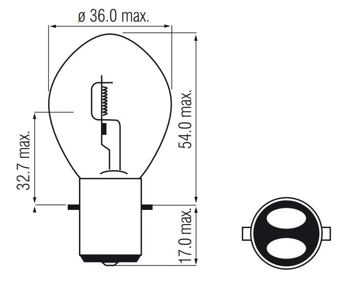 Afbeelding laden in galerijviewer, Bosma Lamp 12V-45 40W BA20D
