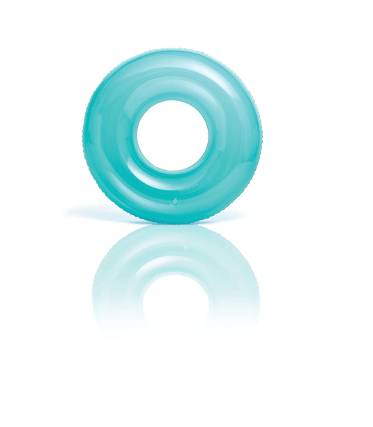 Intex transparant gekleurde zwemband-roze