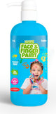 Boti natural face fingerpaint fles met pompje - blauw, 1l