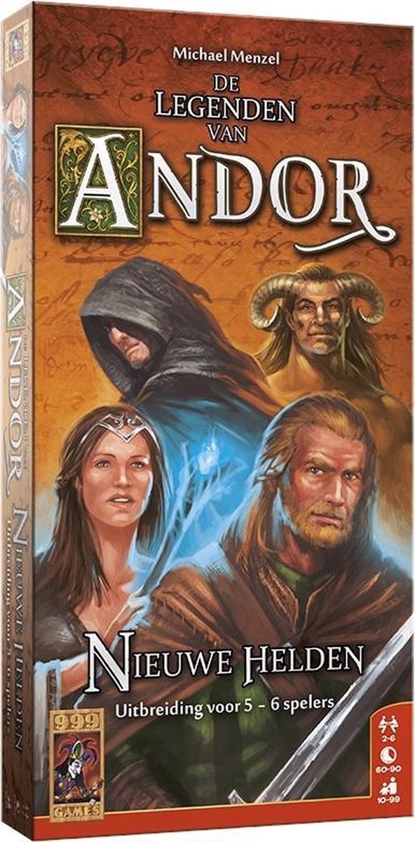 Afbeelding laden in galerijviewer, 999games 999 games de legenden van andor: nieuwe helden 5 6 uitbreiding bordspel
