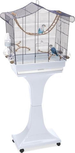 Imac vogelkooi sofia blauw inclusief luxe standaard