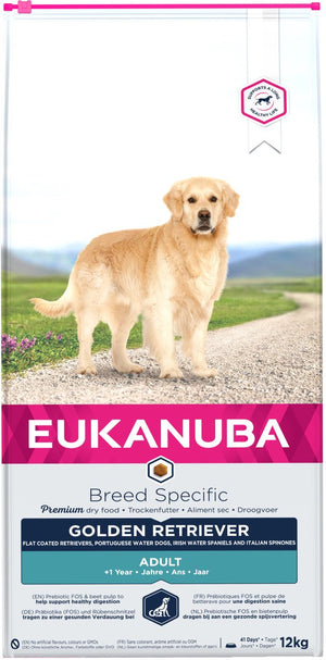 Eukanuba dog adult - golden retriever - chicken - 12 kg