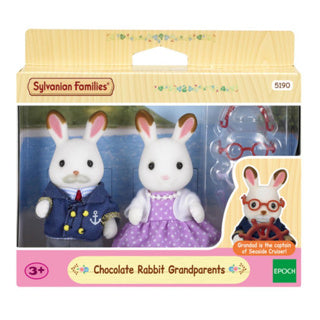 Epoch sylvanian families 5190 chocolade konijn grootouders set