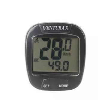 Fietscomputer Ventura X 10 functies - zwart