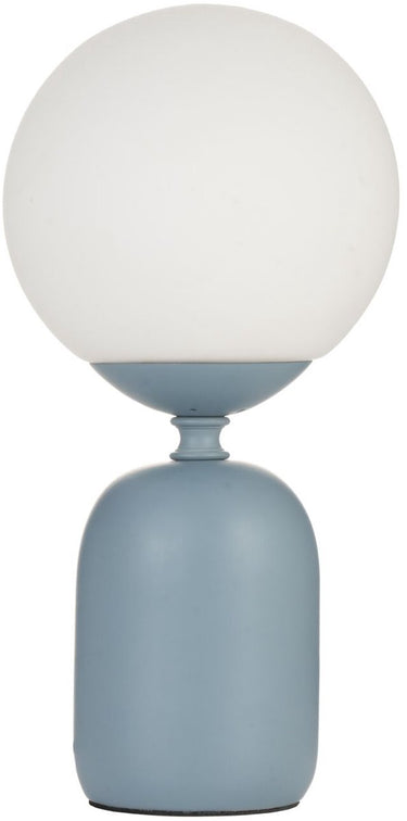 Pauleen led tafellamp glowing charm - e14 - max. 20w - woonkamer, slaapkamer eetkamer - blauw wit