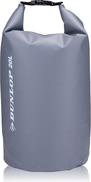 Dunlop drybag 20 liter - waterdichte tas - grijs