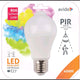 Avide smart led peer a60 e27 met geã¯ntegreerde pir bewegingssensor 10w 806 lumen<br>