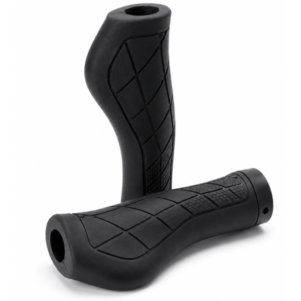 Afbeelding laden in galerijviewer, Edge Ergo City handvatten - 136mm - fiets - zwart
