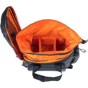 Basil Miles XL Pro bagagedragertas, zwart oranje, waterdicht, 9-36L, geschikt voor elektrische fietsen