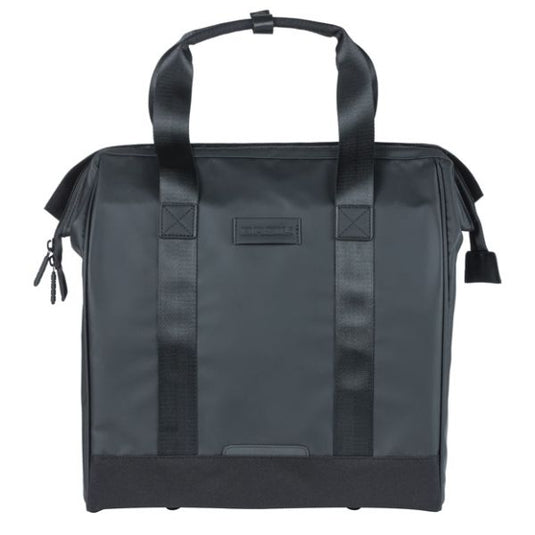 Basil fietsshopper grand tarpaulin mik 23l 12 x 34 x 35 cm - zwart