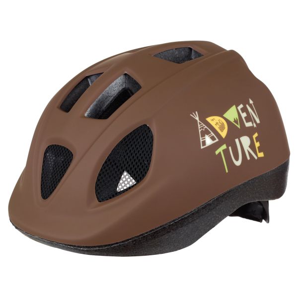 Afbeelding laden in galerijviewer, Polisport kinder helm adventure xs 46-53 cm bruin
