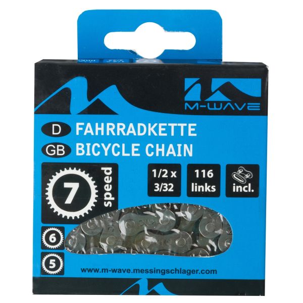 Afbeelding laden in galerijviewer, M-Wave M-wave ketting kmc 5 6 7 speed 1 2x3 32 116 schakels blister

