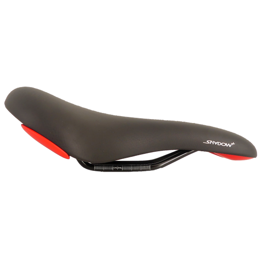 Selleroyal fietszadel selle royal shadow+ - athletic men - zwart (met rode details) - werkplaatsverpakking