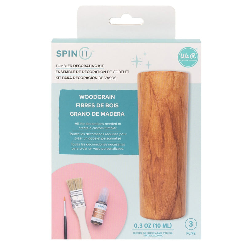 Afbeelding laden in galerijviewer, We r makers • spin it decorating kit woodgrain

