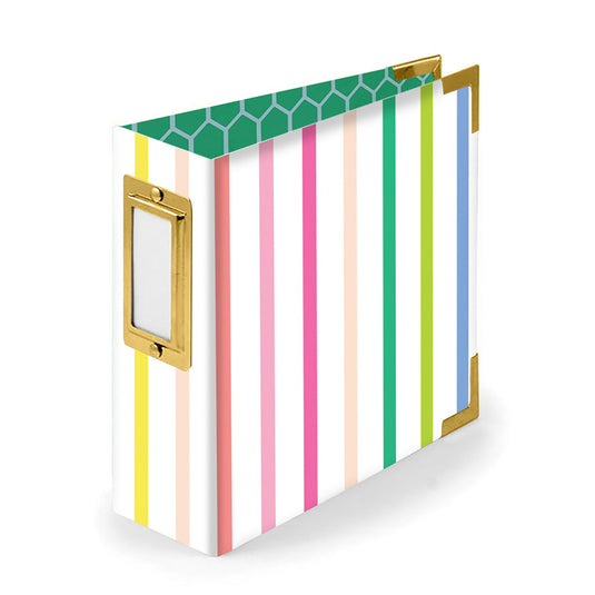 We r makers • paper wrapped album striped 10,1x10,1cm