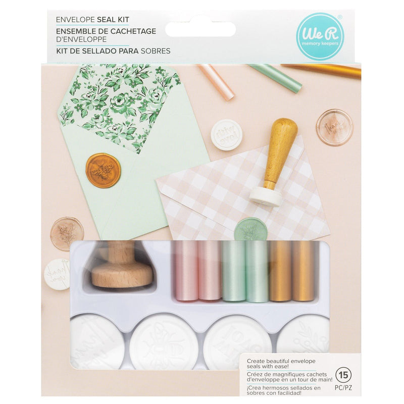 Afbeelding laden in galerijviewer, We r makers • envelope seal kit with love 4 designs
