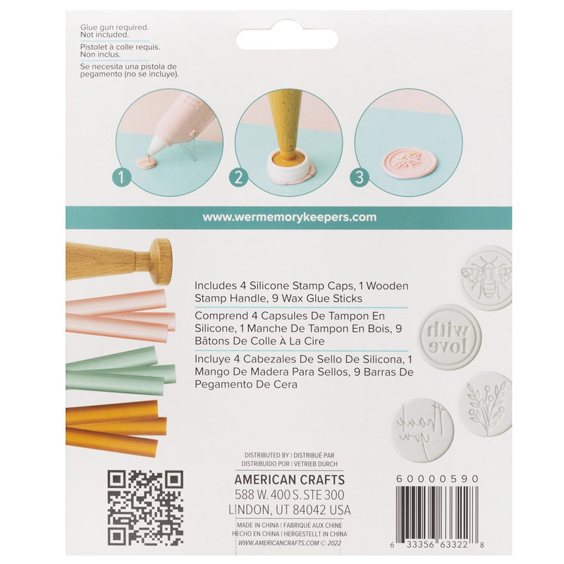 Afbeelding laden in galerijviewer, We r makers • envelope seal kit with love 4 designs
