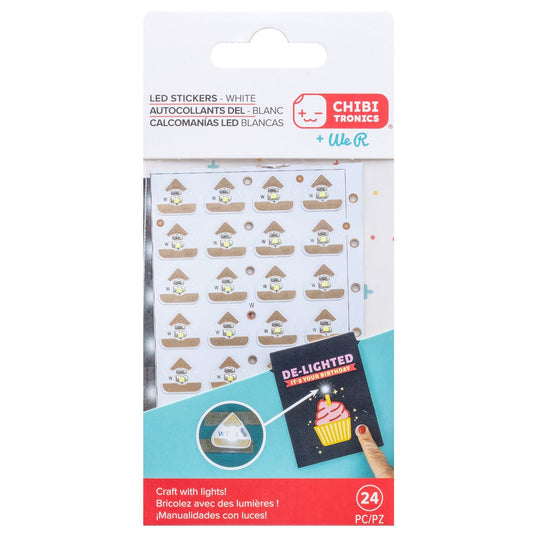 We r makers • chibitronics led circuit lights white