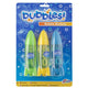 Grafix 3 bellenblaas raketten op kaart (3x70ml)
