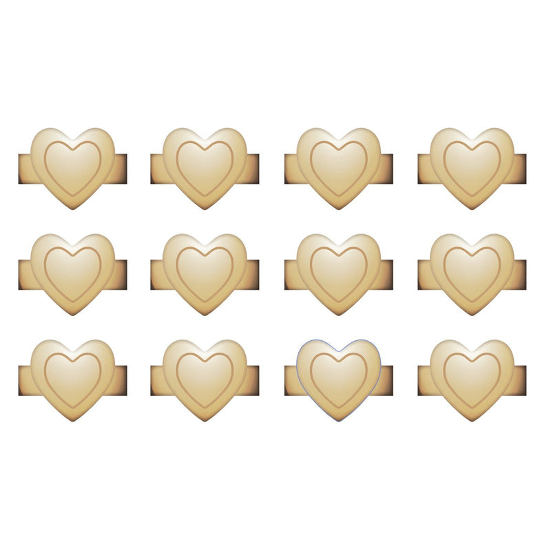 Afbeelding laden in galerijviewer, We r makers • charm staples heart gold 12pcs
