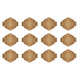 We r makers • charm staples hexagon with knot emboss copper 12pcs