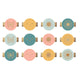 We r makers • charm stapler round with designs multi color 12pcs