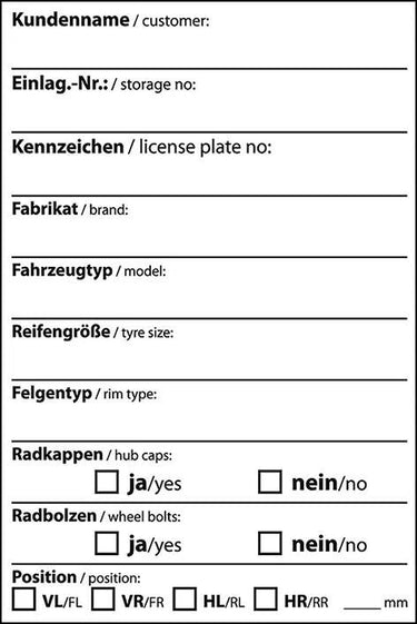 Eichner reifenaufkleber wheel labeling rec. .