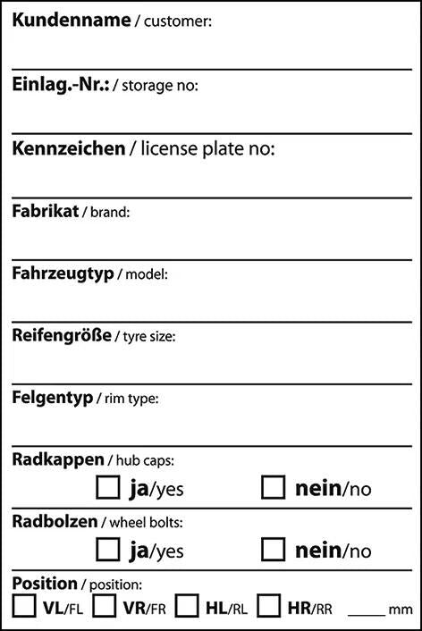 Eichner reifenaufkleber wheel labeling rec. .