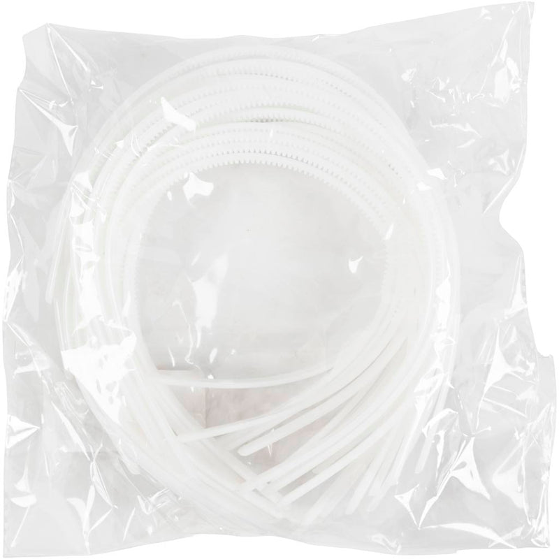 Afbeelding laden in galerijviewer, Creativ company haarbanden, b: 8 mm, 20 stuks, wit
