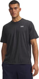 Under armour ua tech vent ss-blk heren sportshirt - ultimate zwart - wit xl