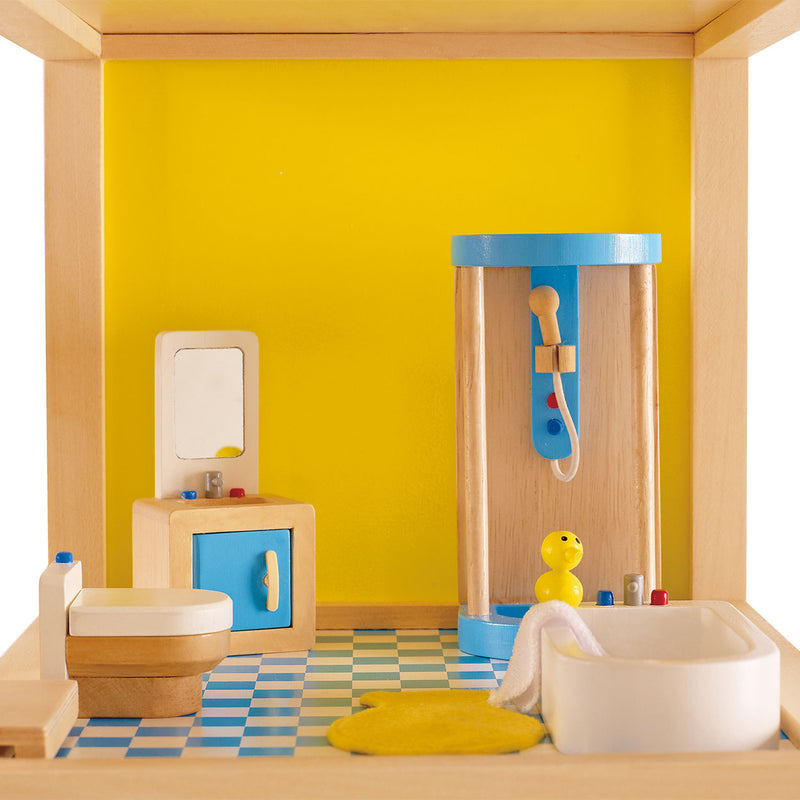Afbeelding laden in galerijviewer, Hape poppenhuis badkamer
