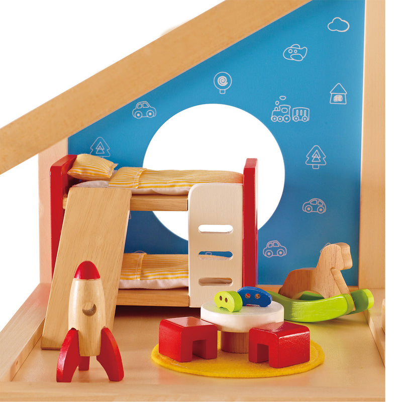 Afbeelding laden in galerijviewer, Hape poppenhuis kinderkamer

