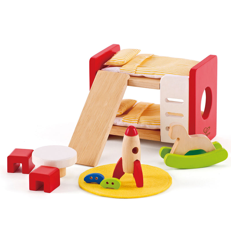 Afbeelding laden in galerijviewer, Hape poppenhuis kinderkamer
