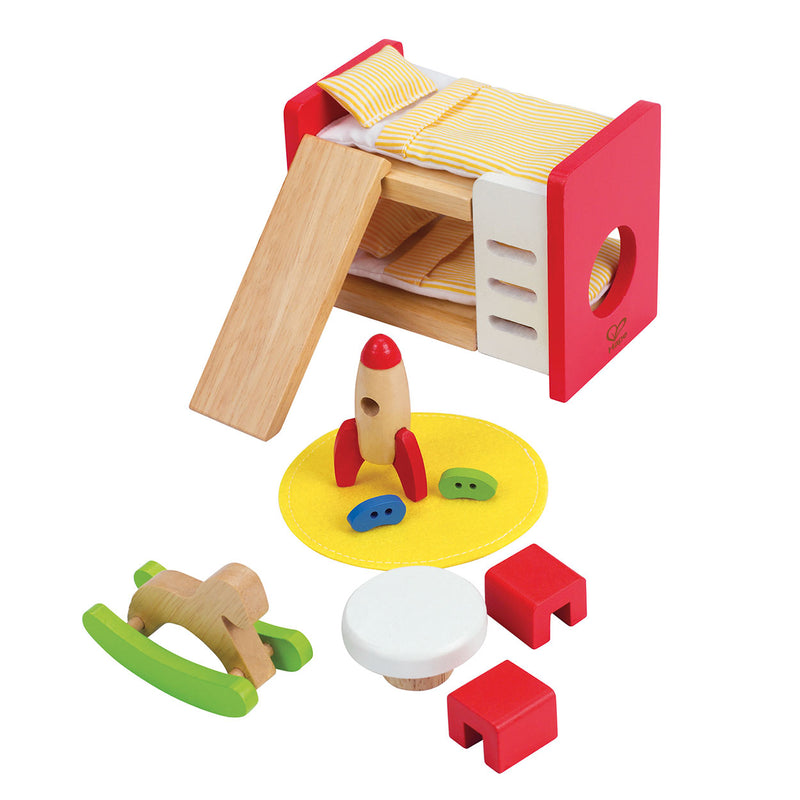 Afbeelding laden in galerijviewer, Hape poppenhuis kinderkamer
