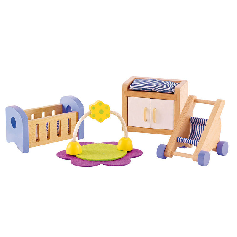 Afbeelding laden in galerijviewer, Hape poppenhuis babykamer
