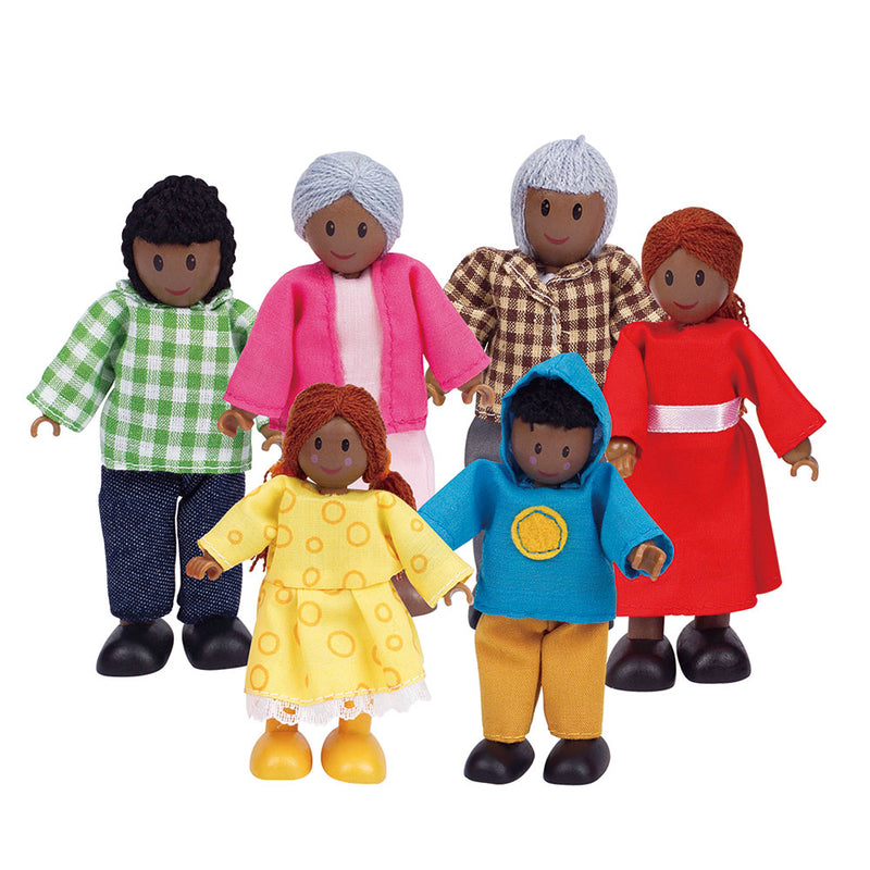 Afbeelding laden in galerijviewer, Hape poppenhuis familie afrikaans
