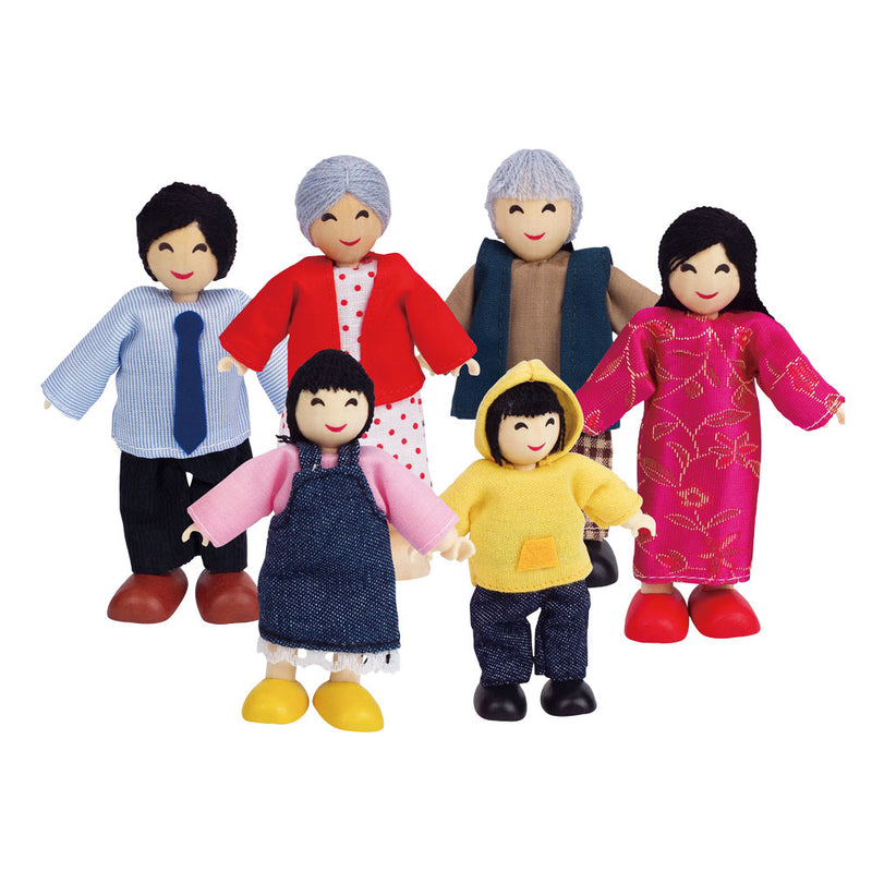 Afbeelding laden in galerijviewer, Hape poppenhuis familie aziatisch
