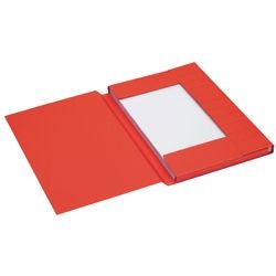 Stofklepmap djois a6010-252 255g m2 folio rood 3 kleppen recycled