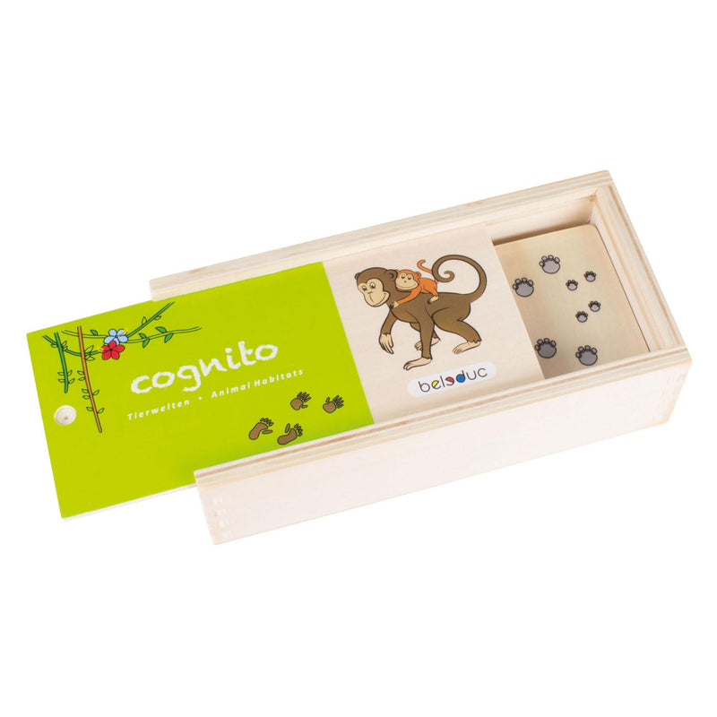 Afbeelding laden in galerijviewer, Beleduc cognito dierenmanieren herkennen houten kinderspel

