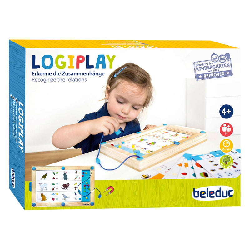 Afbeelding laden in galerijviewer, Beleduc logiplay houten magneetspel
