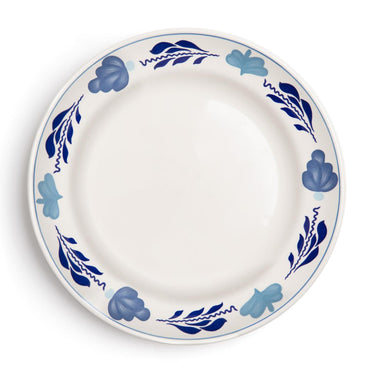 Boerenbont boerenblauw plat bord ã˜25,5cm decor doos a 6 stuks