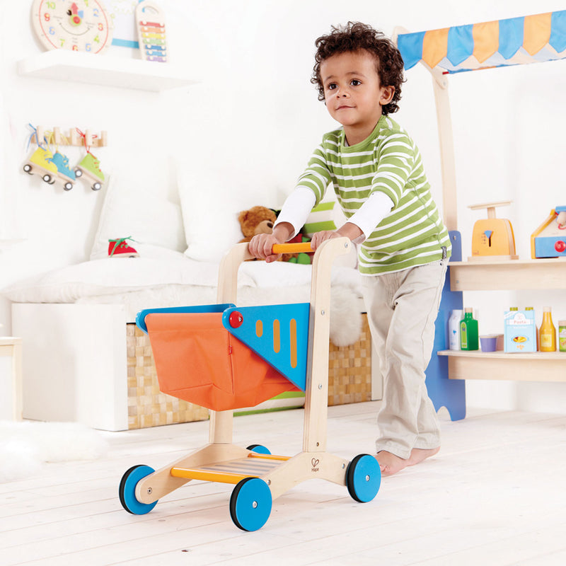Afbeelding laden in galerijviewer, Hape houten winkelwagen

