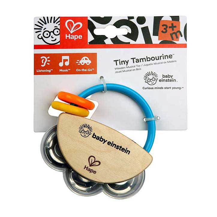 Afbeelding laden in galerijviewer, Hape houten tiny tambourine
