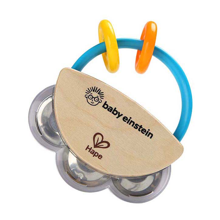 Afbeelding laden in galerijviewer, Hape houten tiny tambourine
