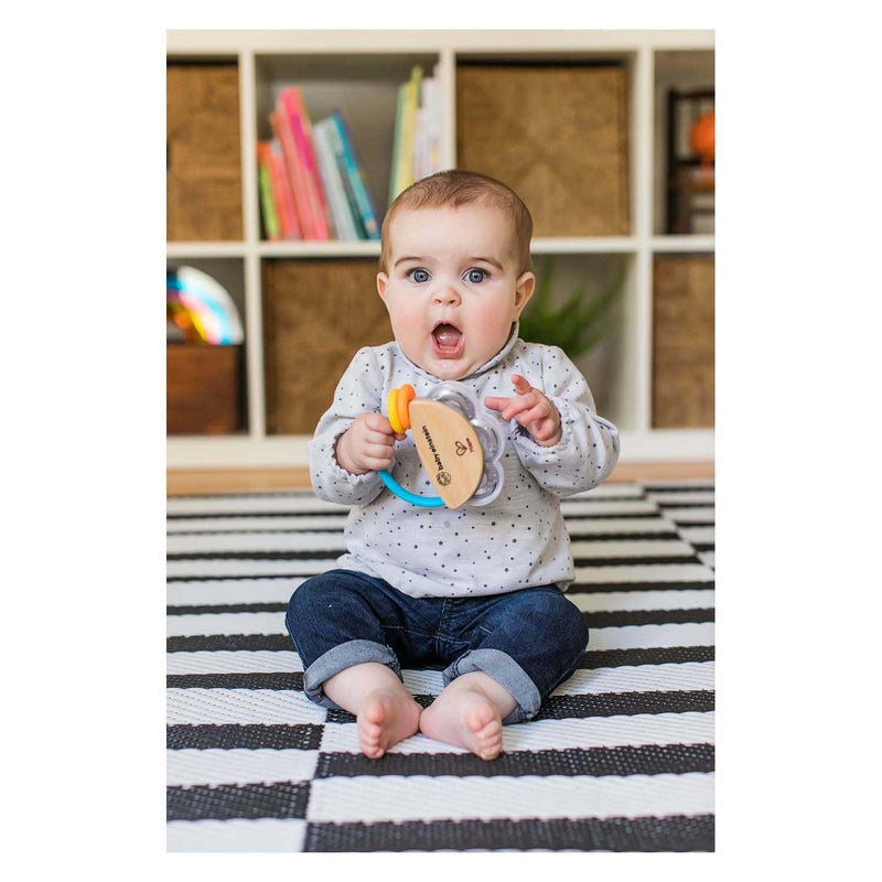 Afbeelding laden in galerijviewer, Hape houten tiny tambourine
