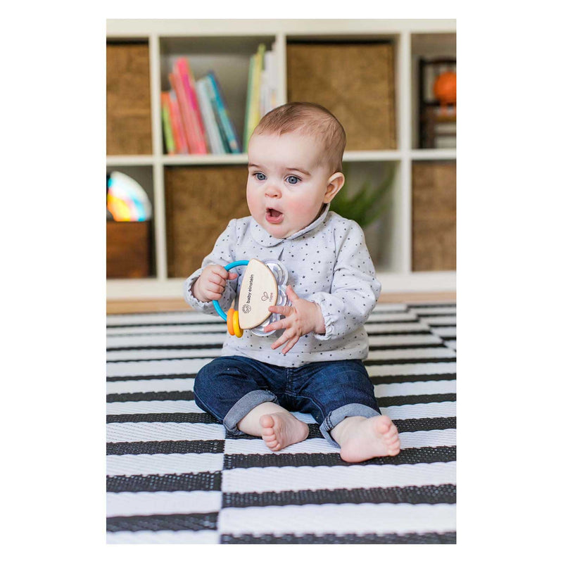 Afbeelding laden in galerijviewer, Hape houten tiny tambourine
