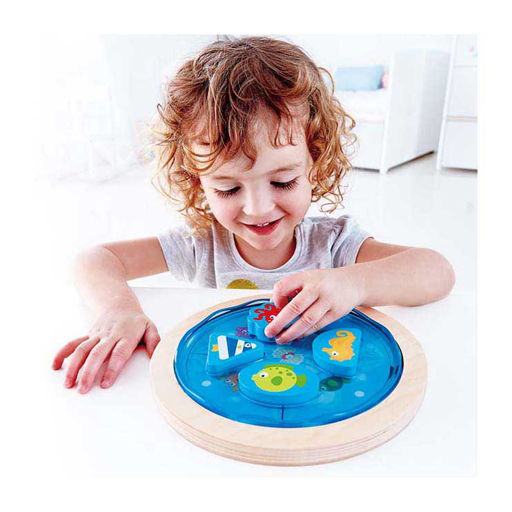 Afbeelding laden in galerijviewer, Hape onderwaterwereld vormenpuzzel

